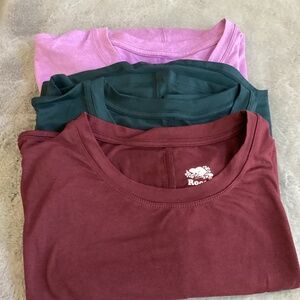 NWOT 3 Roots tees bundle size XL burgundy, green, lavender